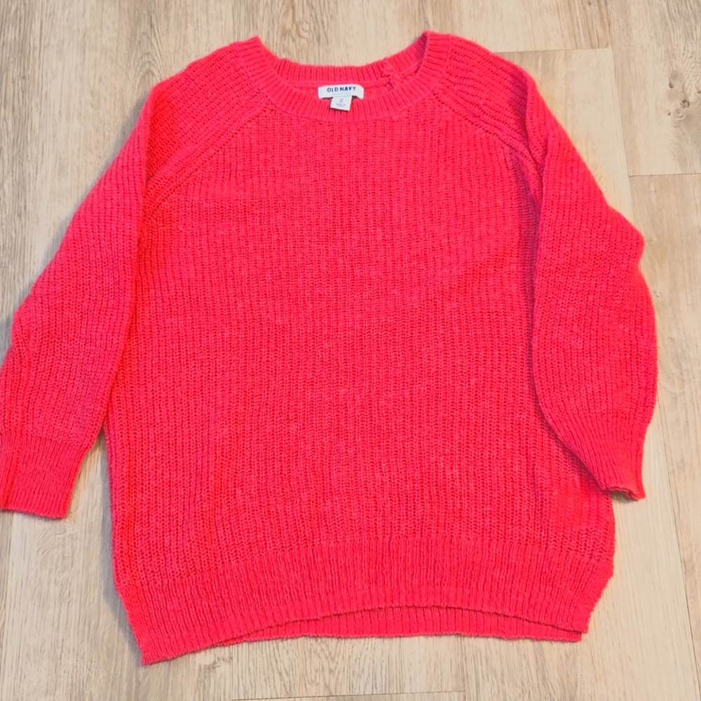 Wool hot pink sweater